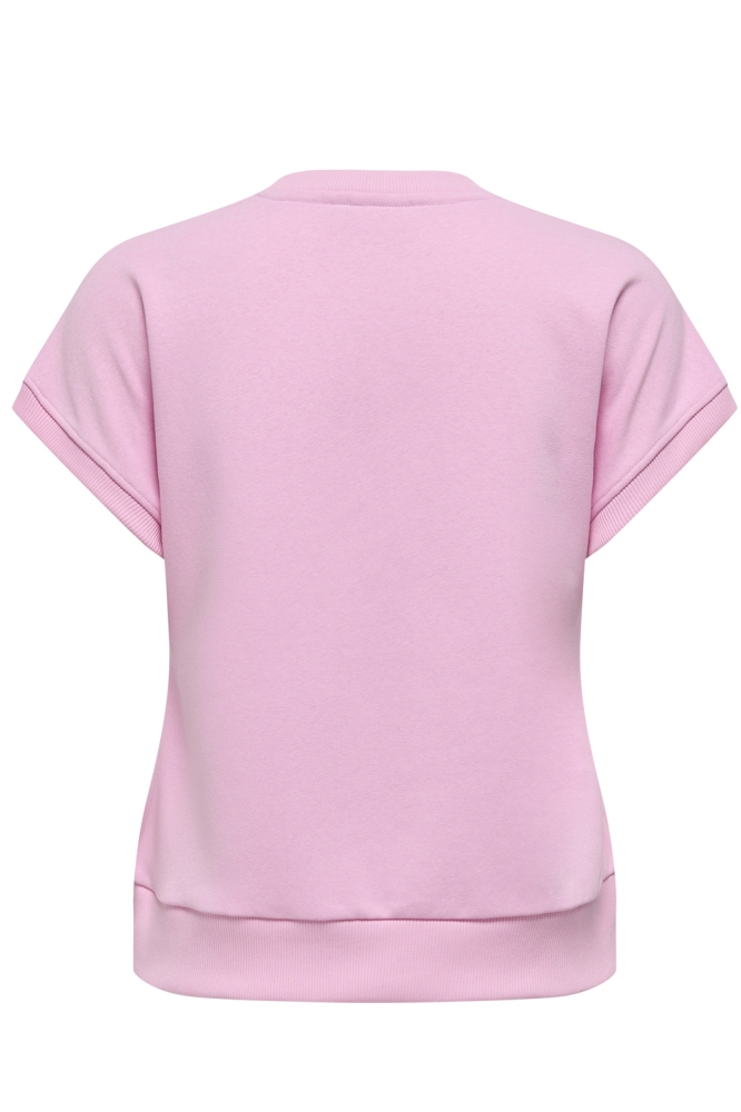 ONLJULIETTE S/S CS SWT 15355426 PINK FROSTING/GOOD VIBES